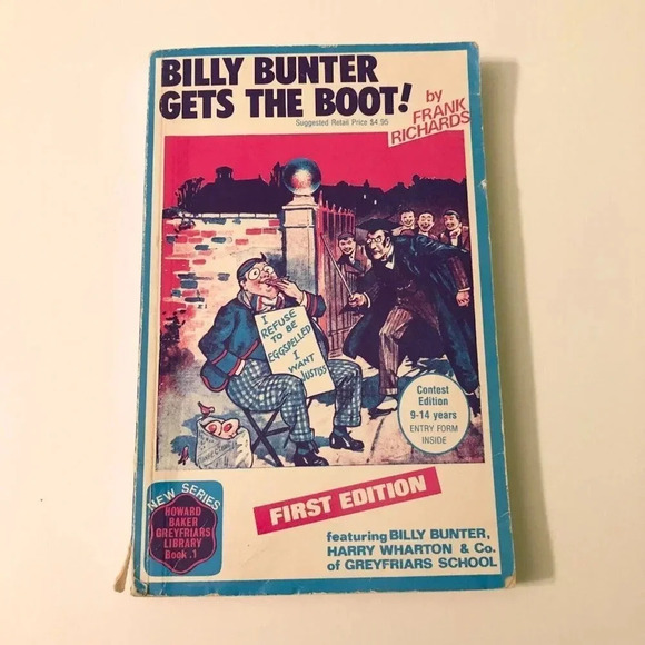 1989 Billy Bunter Gets The Boot Frank Richards Greyfriars Book - Picture 1 of 16
